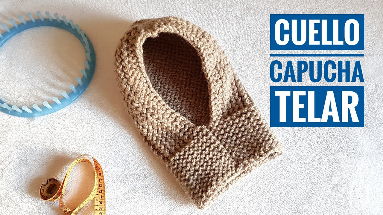 Cómo tejer un cuello capucha con telar (Tutorial DIY)