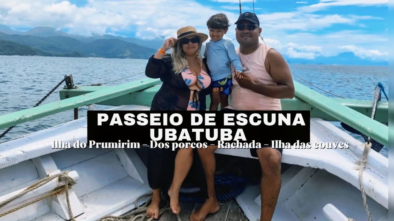 Passeio de escuna em Ubatuba - Quatro ilhas paradisíacas com vários golfinhos.