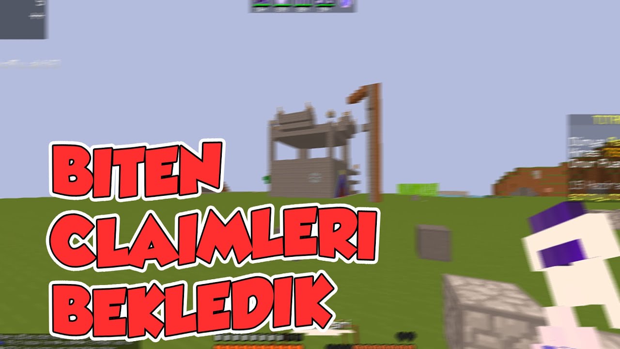 BİTEN CLAİMLERİ BEKLEDİK -minecraft sonoyuncu survival titanyum biten claimleri bekleme casus