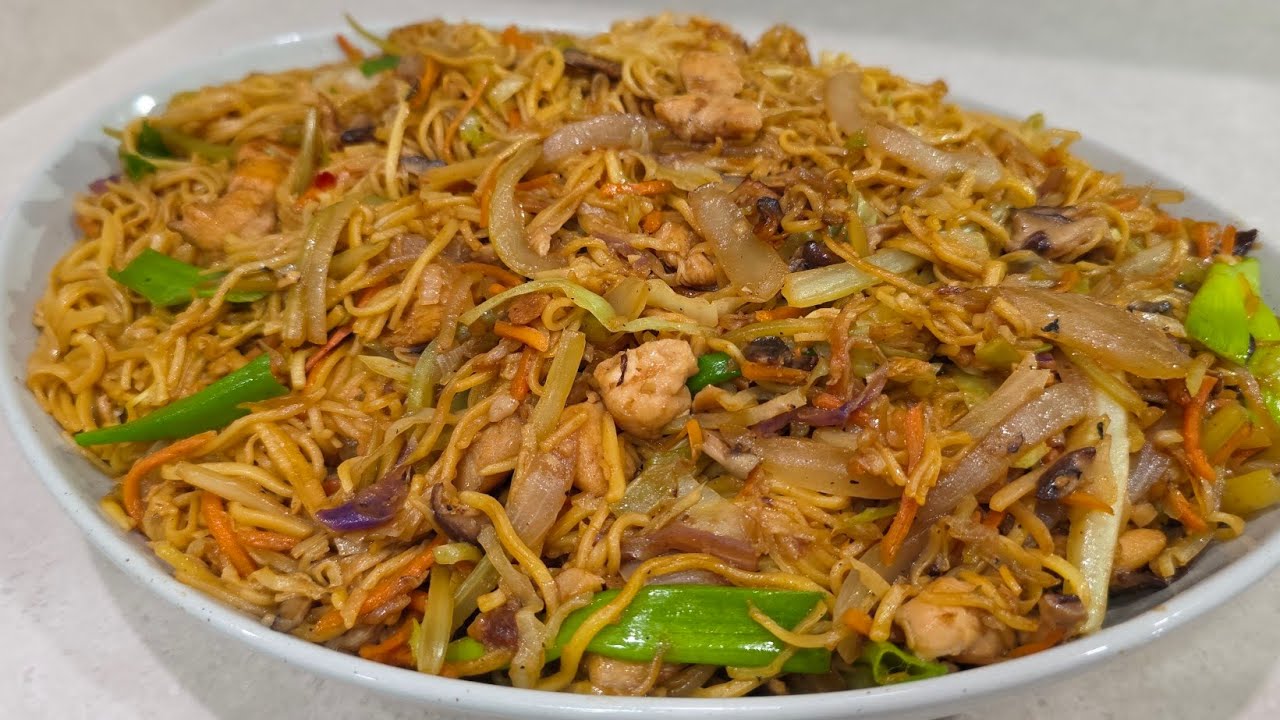 My easier Chicken Chow Mein takeout style recipe