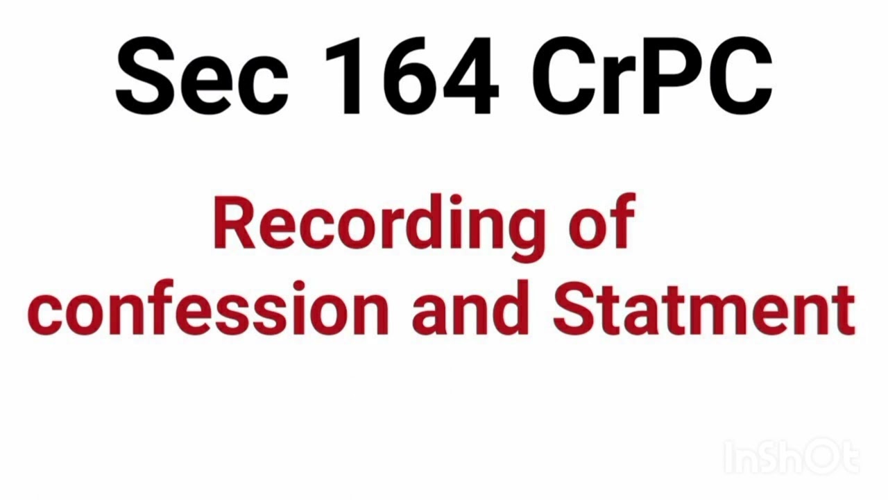 Confessions and Statements in Tamil - Sec 164 CrPC