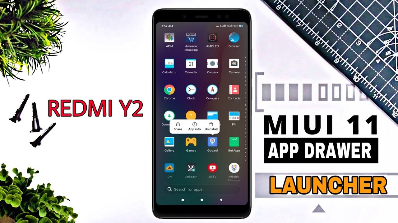 Redmi Y2/S2: MIUI 11 Launcher, Best App Drawer Launcher