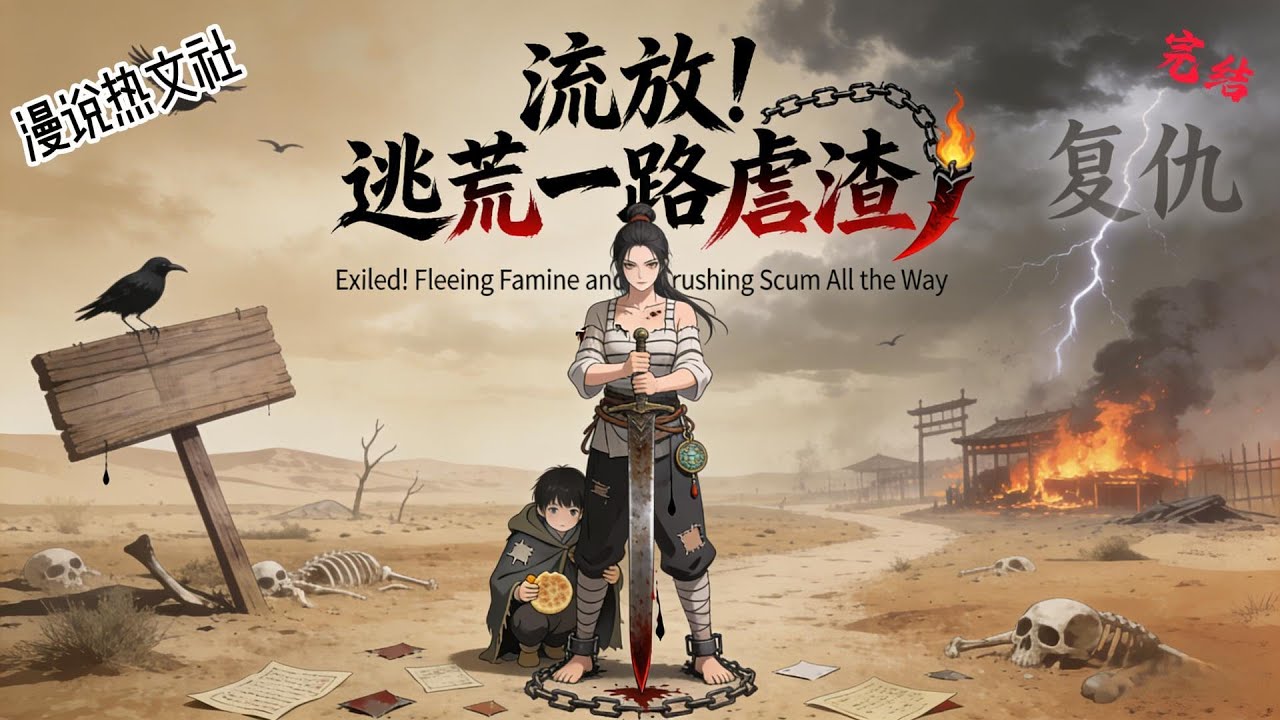 完结《流放！逃荒一路虐渣》木染青死后重生，没想到一朝抄家流放来临， 要想流放路上过得好，装备不能少。 一家四口被她养的胖胖的。 这不叫流放，这叫旅游！#重生#种田#逃荒