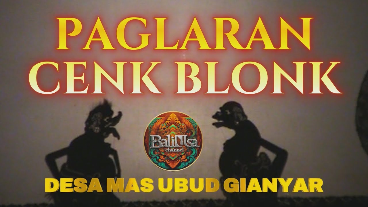 lucu habis, WAYANG CENK BLONK RING DESA MAS #budayabali #lawakbalingakak