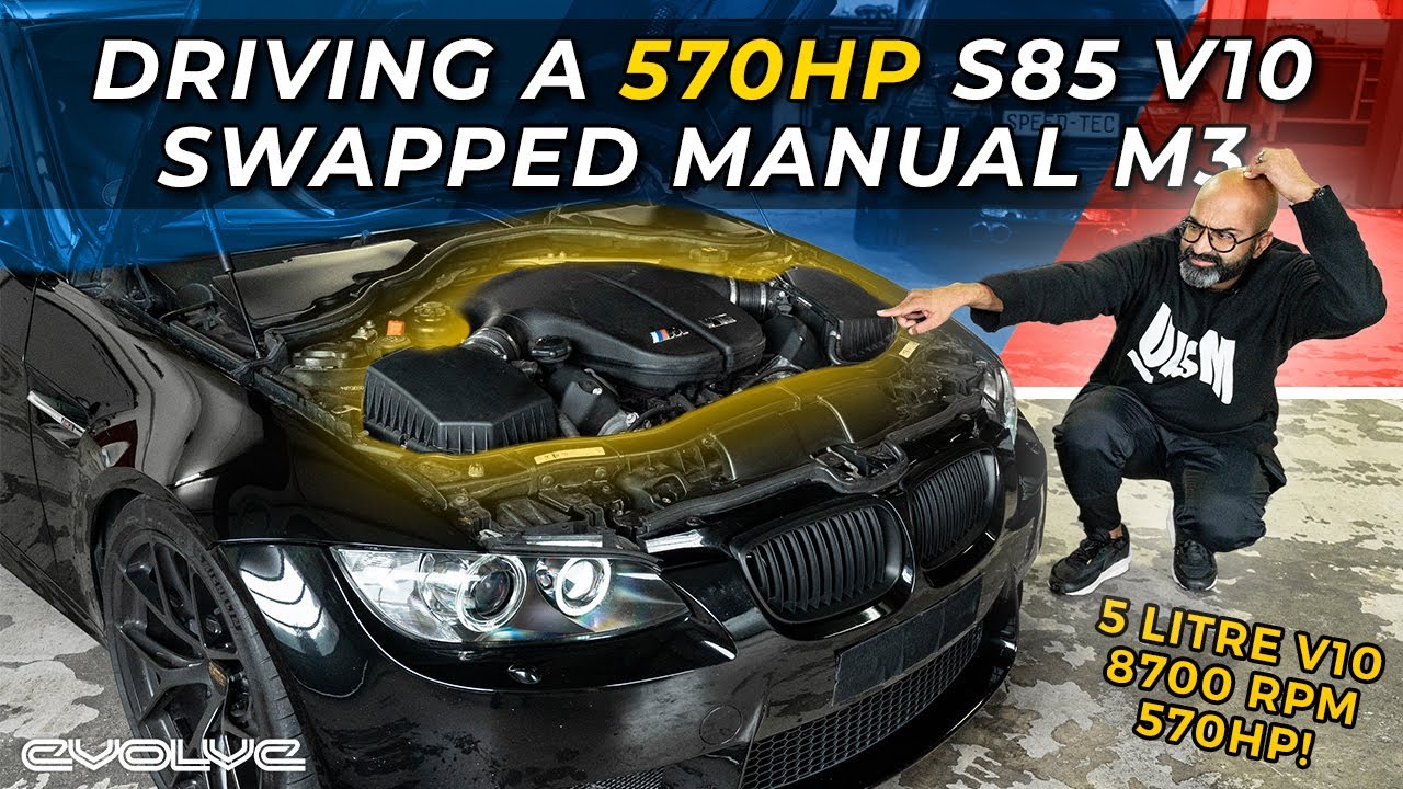 Driving a 570HP S85 V10 swapped E92 M3 with an 8700RPM rev limit! The German Dodge Viper