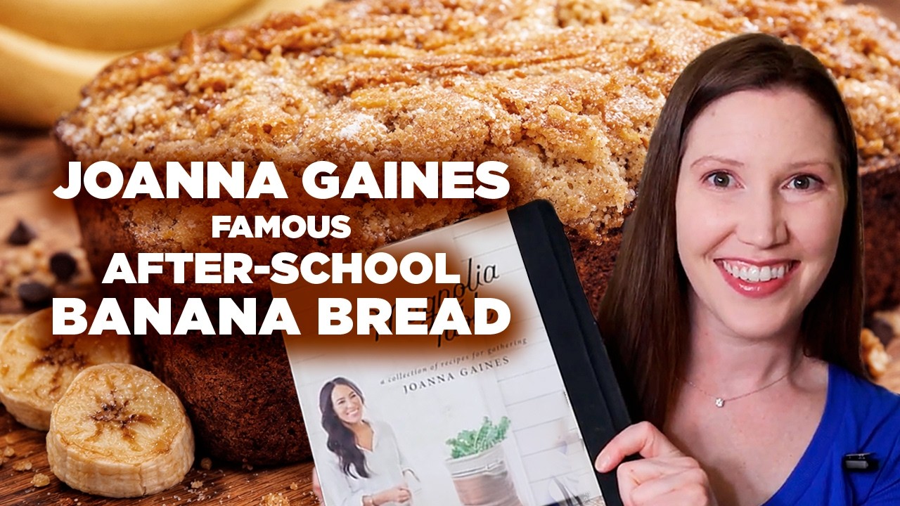 Joanna Gaines’ After School Banana Bread 🍌 Easy & Cozy Recipe
