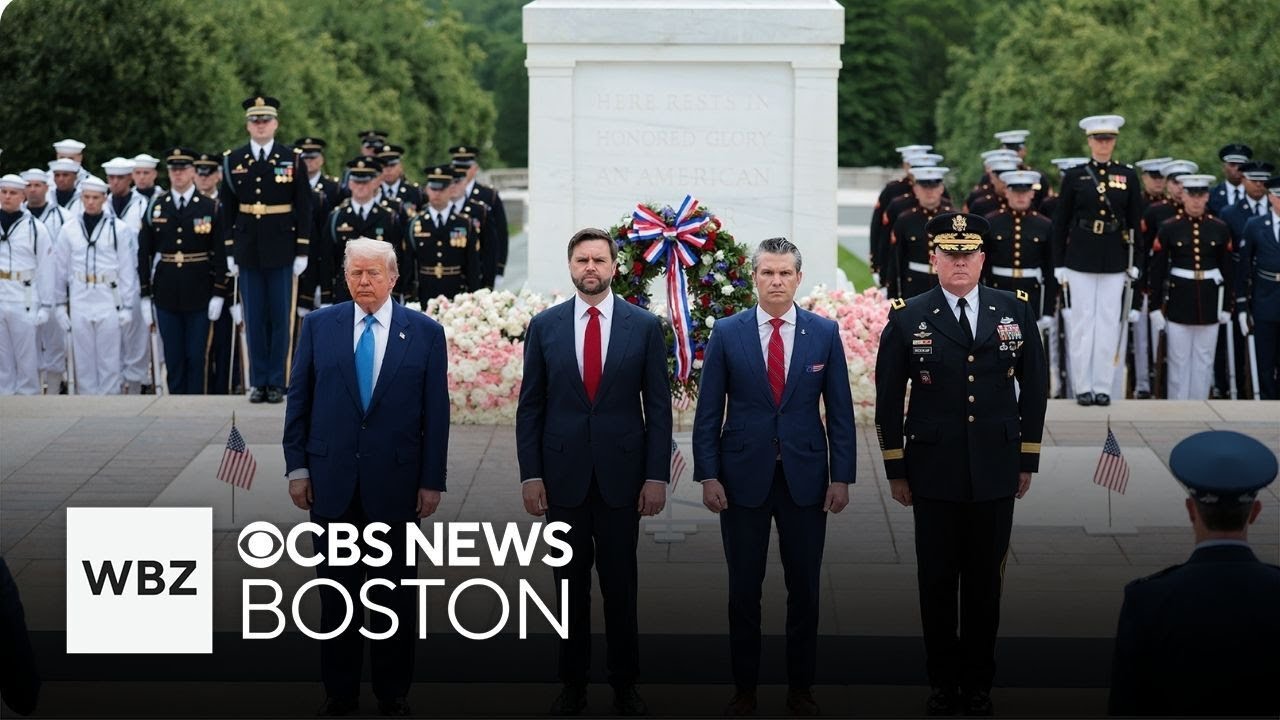 President Trump goes to Arlington National Cemetery for Memorial Day