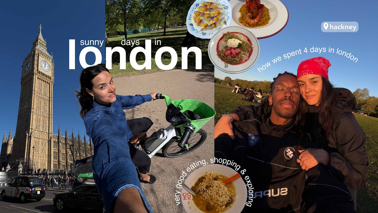 how we spent 4 day in london | eating, biking & shopping our way through the city