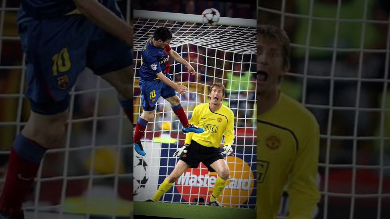 😍 Messi fantastic goal vs Manchester United 🫡 2009 😎