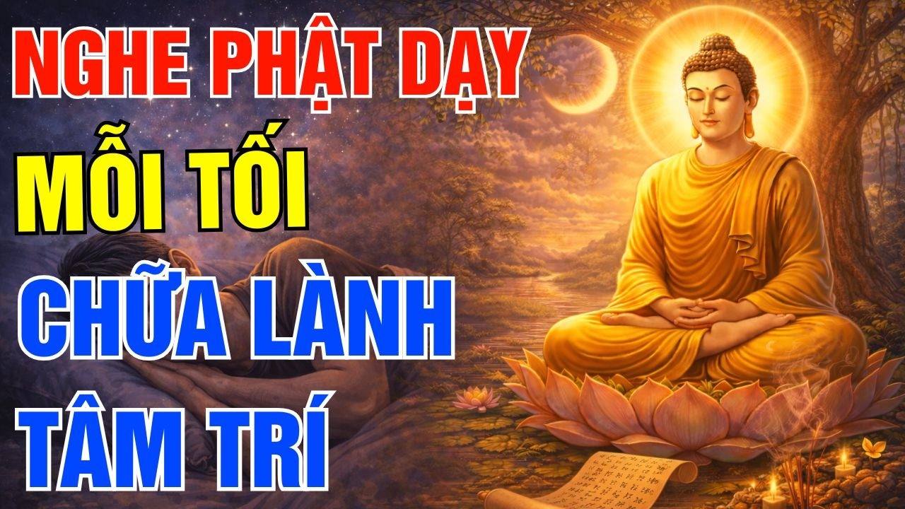 Mỗi Tối Nghe Lời Phật Dạy Này Trước Khi Ngủ - Chữa Lành Tâm Trí, Hết Lo Âu, Ngủ Ngon Lạ Thường!