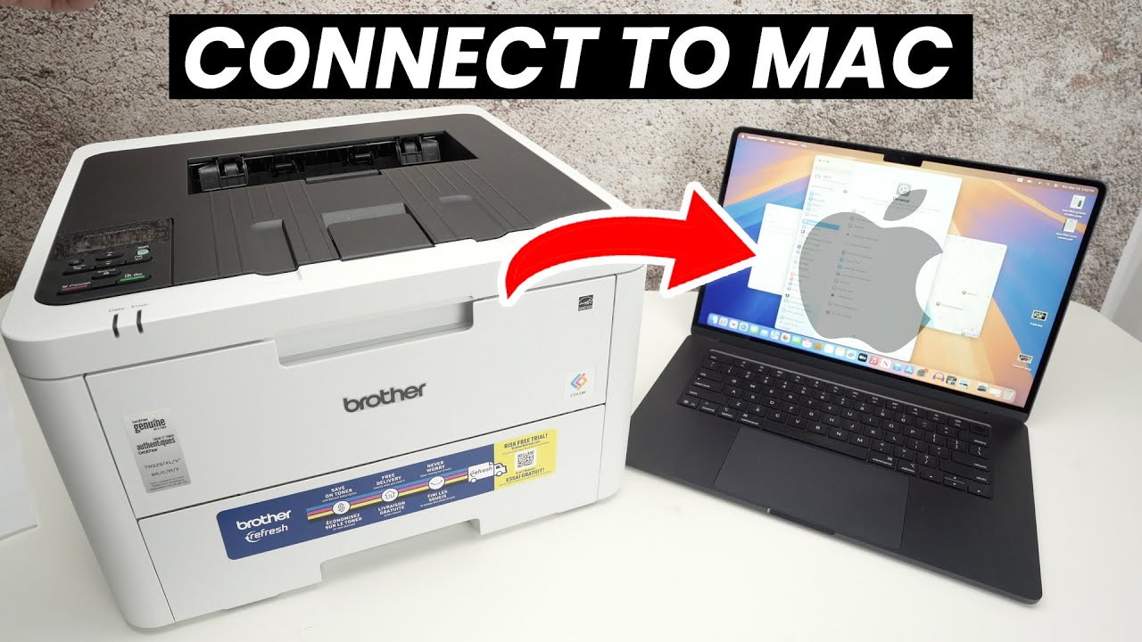 Brother HL-L3220CDW : How to Wifi Setup With Mac Computer