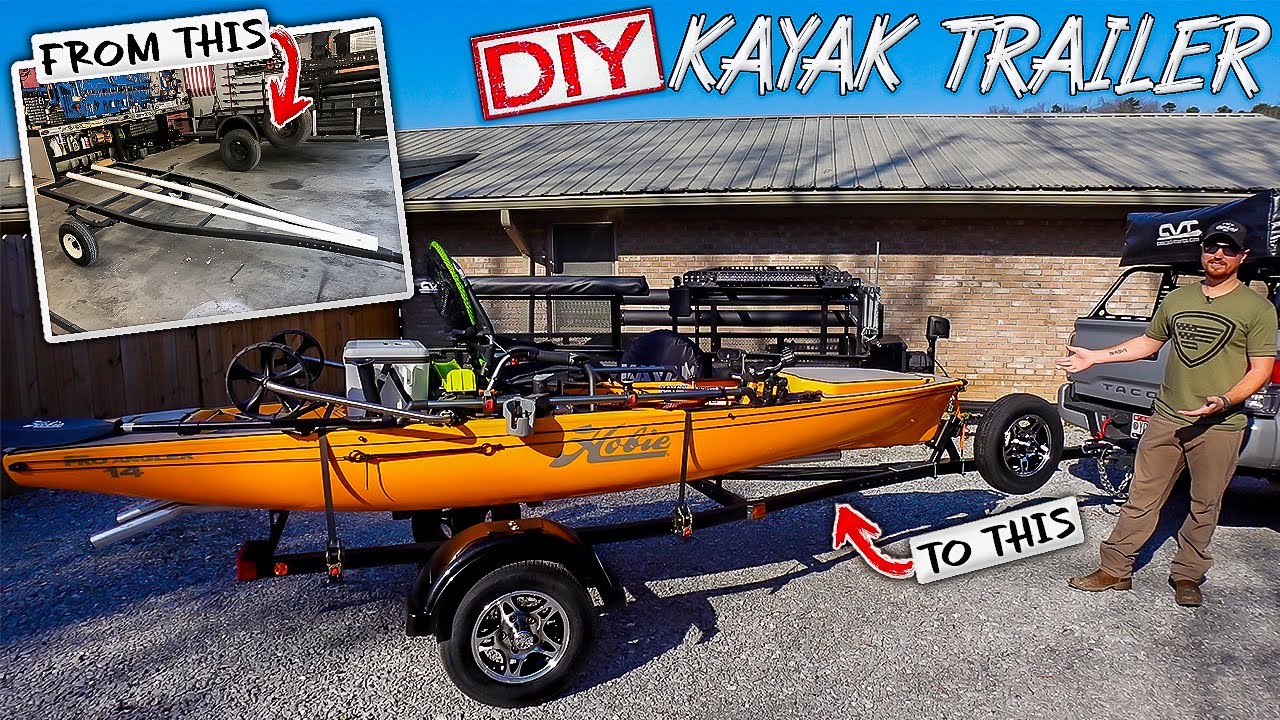 DIY Kayak Trailer Build, CHEAP & EASY‼ Wheels, Fenders, Lights & MORE.. HOW TO