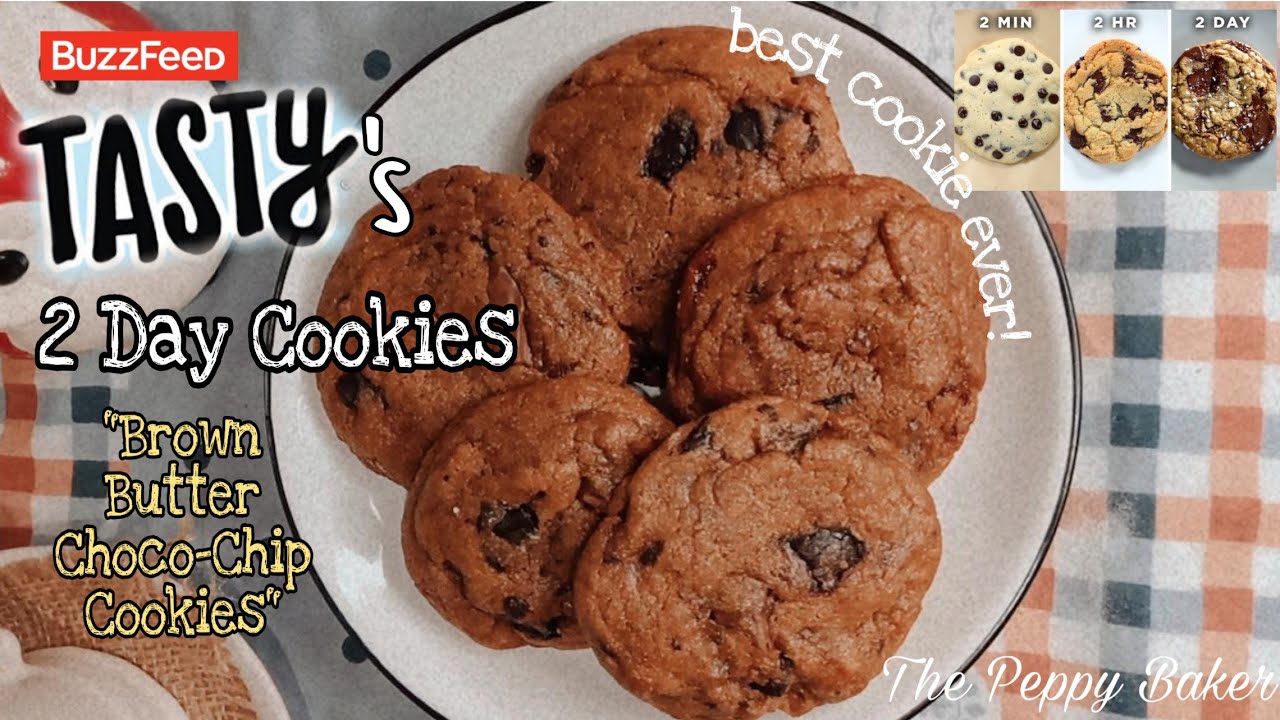 TRIED TASTY'S VIRAL RECIPE - 2 DAY COOKIE | BROWN BUTTER CHOCO CHIP COOKIES | THE PEPPY BAKER