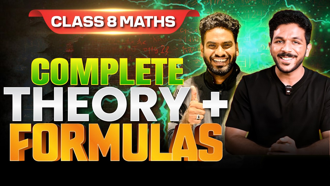 Class 8 Maths Annual Exam | Complete Theory + Formulas | Exam Winner