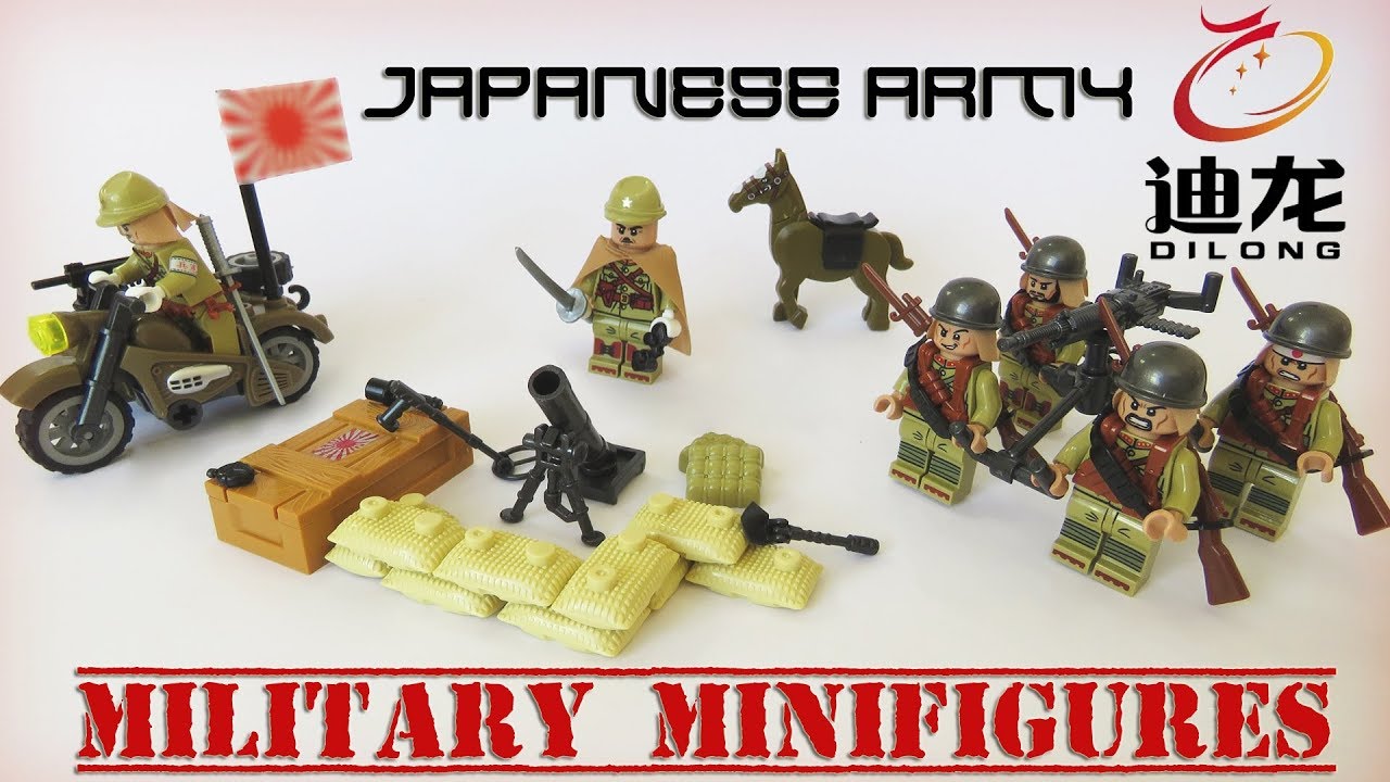 ВОЕННЫЕ МИНИФИГУРЫ: ИМПЕРИАЛЬНАЯ ЯПОНСКАЯ АРМИЯ WW2 - DILONG (неофициальный Lego Aliexpress)