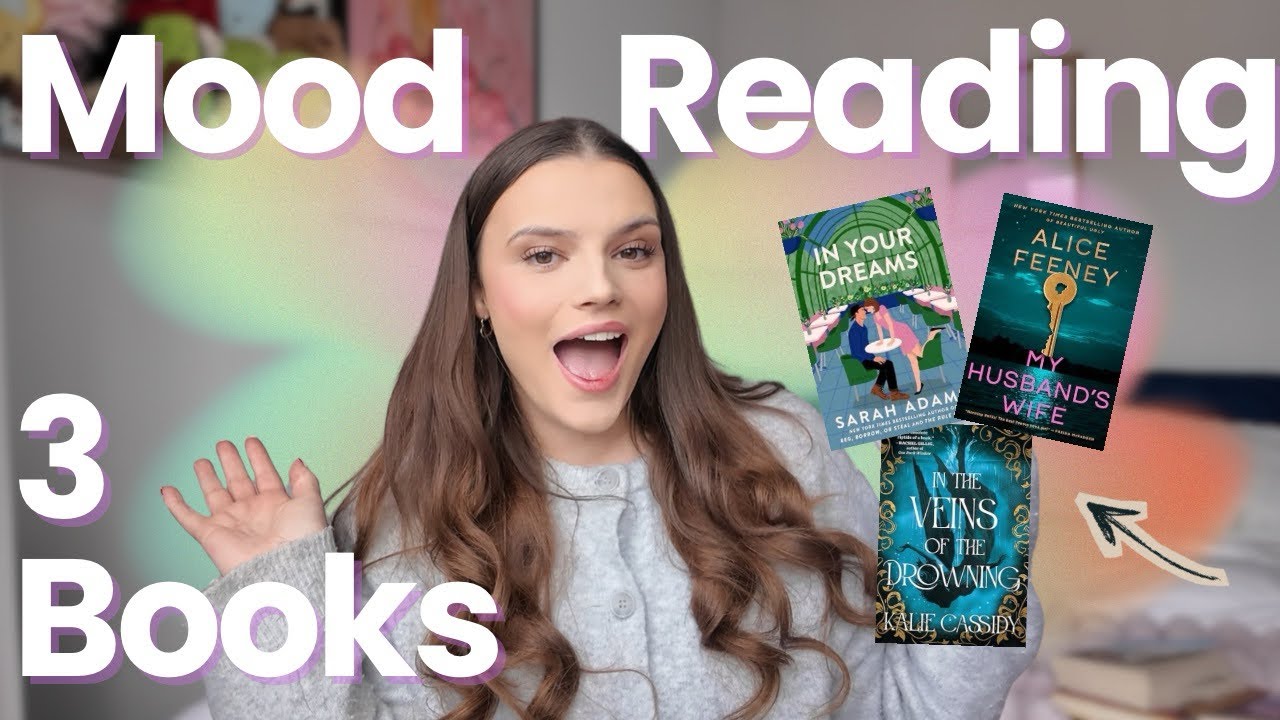 Mood Read 3 books With me! Reading Vlog👩🏼‍🍳🔑🧜🏽‍♀️