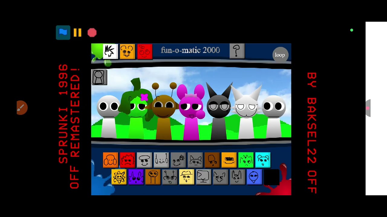 Playing sprunki from 1996 | all characters | full showcase.