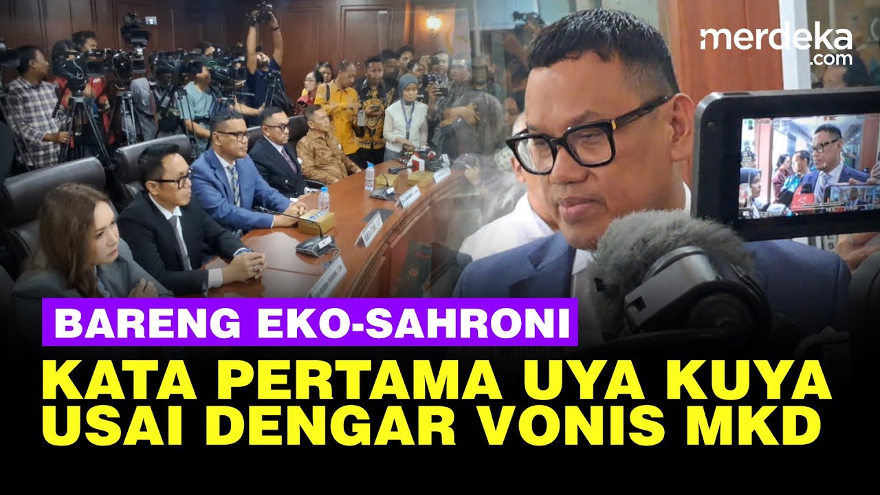 Kata Pertama Uya Kuya Usai Dengar Vonis MKD Bareng Eko Patrio-Ahmad Sahroni di DPR