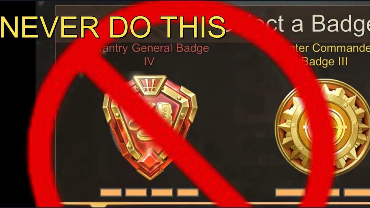 State of Survival : Watch before you upgrade your Red badges
