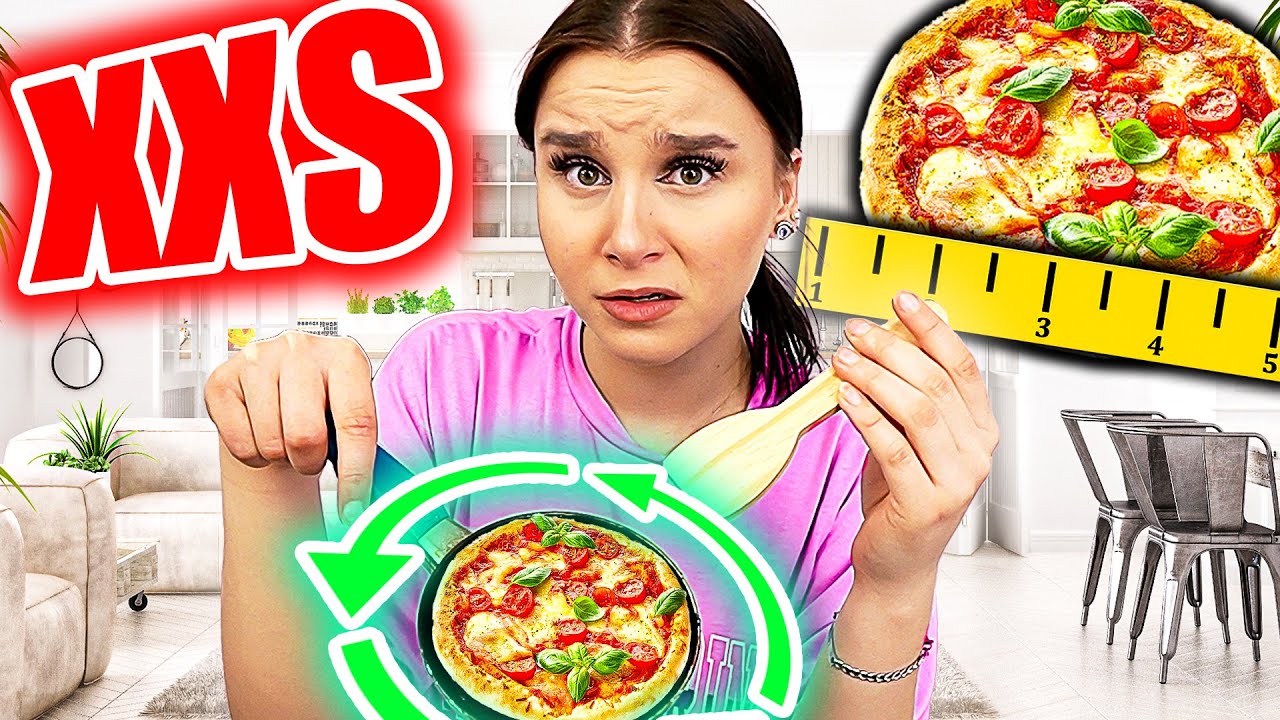 1 Tag lang nur XXS Mini Essen ! 🍭😵 (Küche fast angebrannt) - Celina