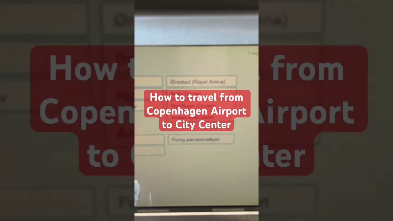 How to travel from Copenhagen Airport to City Center | Full Guide #travel #copenhagen #airport