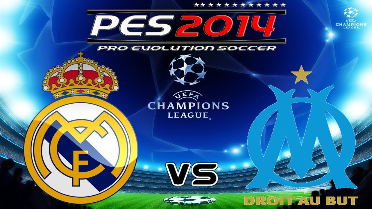 PES 2014 UEFA Champions League Real Madrid vs Olympique de Marseille Knockout round
