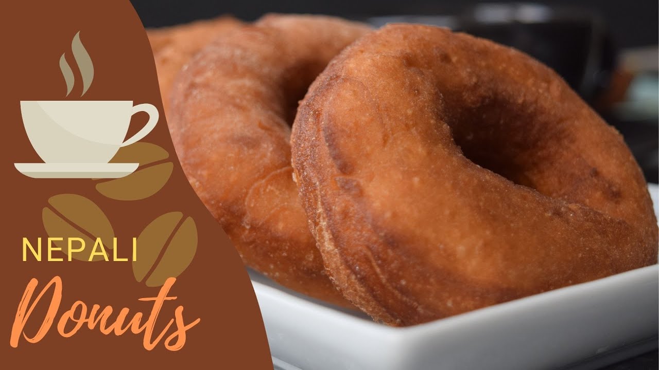 Nepali Donut Eggless Recipe | 5 ingredients Dairy-Free & Eggless Donuts Nepali Style