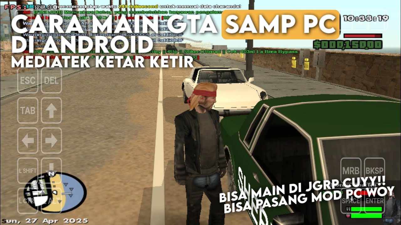 TUTORIAL MAIN GTA SAMP PC DI ANDROID | BISA MAIN DI SERVER JGRP!? | Winlator | 100% Real😏