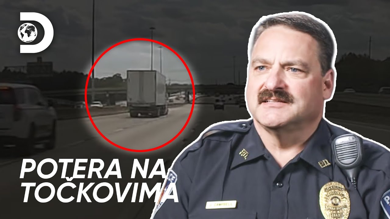 Kamion nekontrolisano krivuda | Potera na točkovima