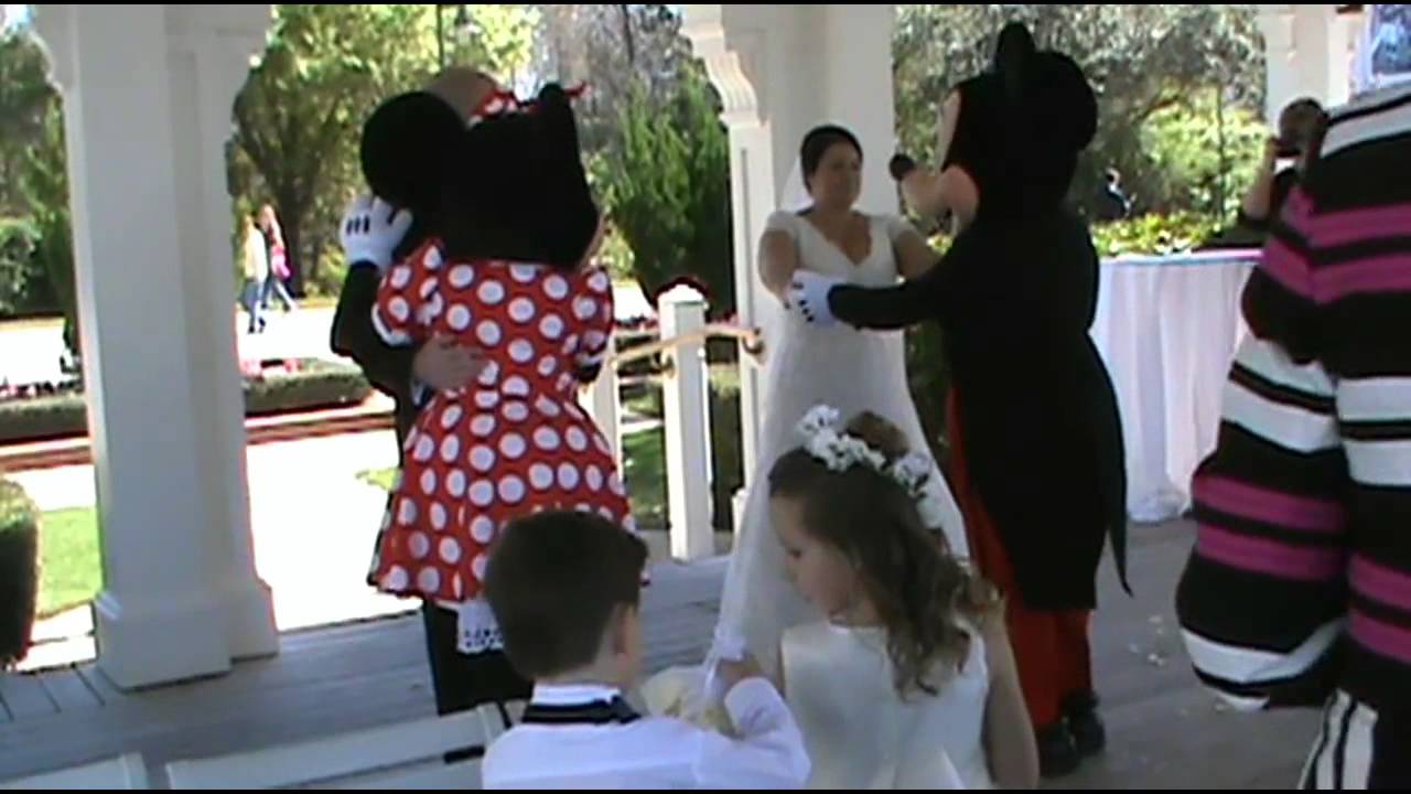 Mickey and Minnie Mouse Attend DISNEY WEDDING Reception - WDW Boardwalk