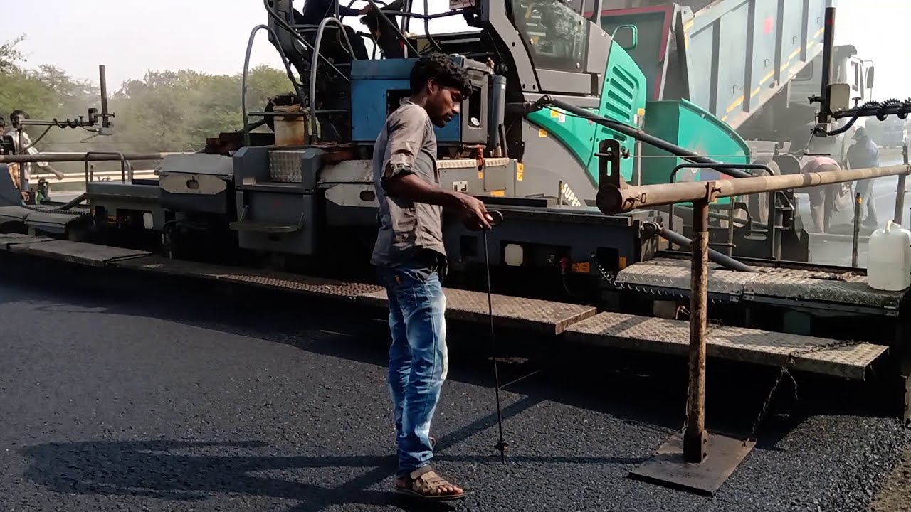 Vogele Sensor Paver || Fully automatic road construction without worker || VÖGELE  super 1400 paver