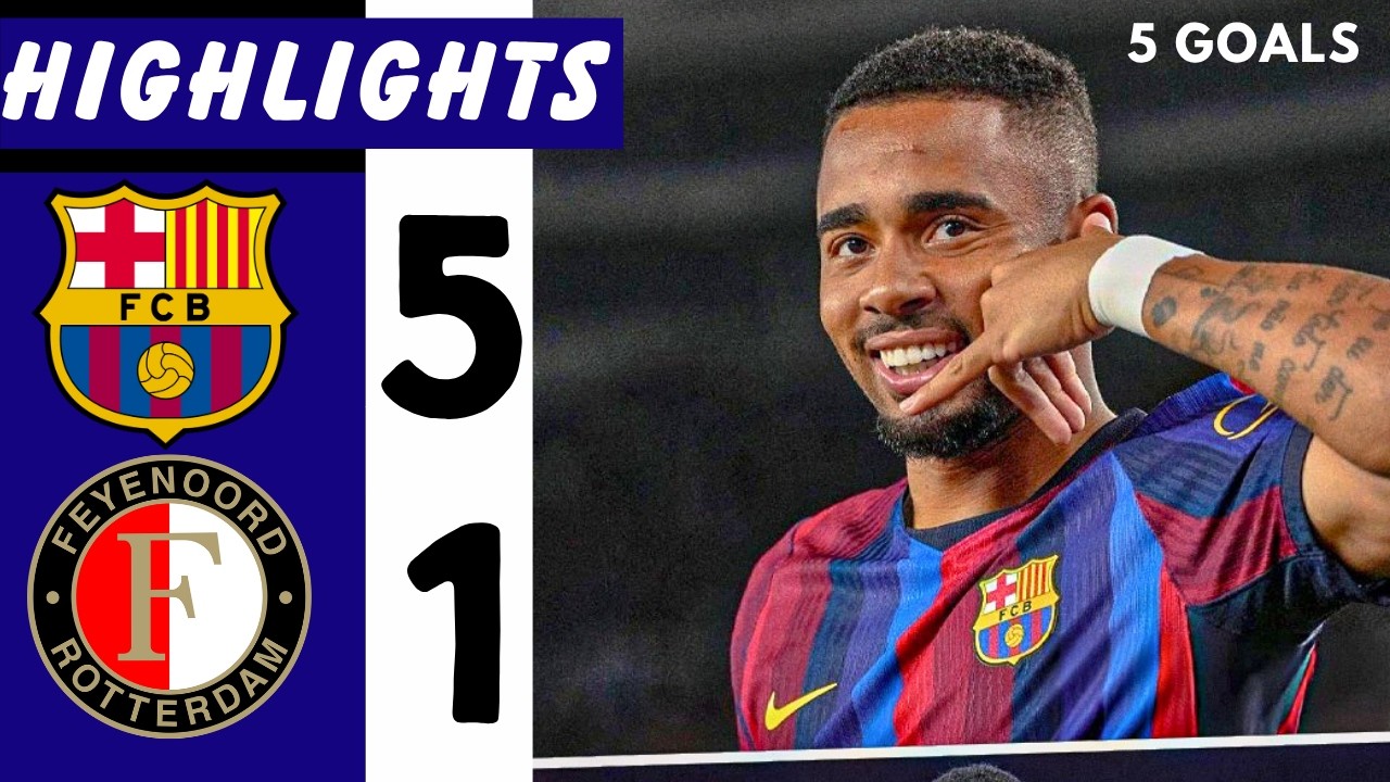 EXTENDED HIGHLIGHTS - Barcelona Vs Feyenoord 5-1  | Goals & Highlights | Champions League 2026/27