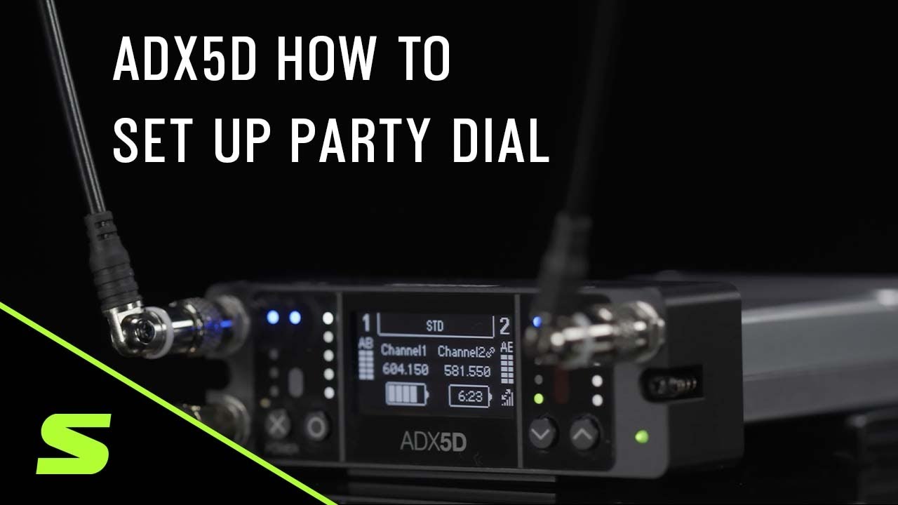 ADX5D: How To Set Up Party Dial