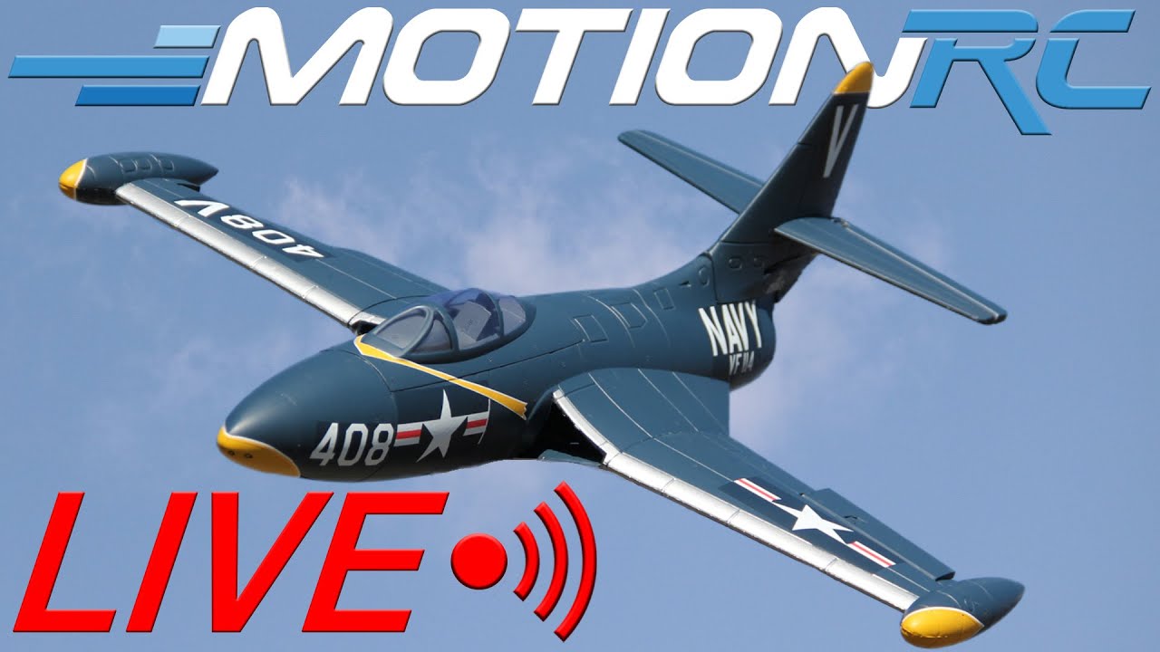 Freewing 64mm 4S F9F Panther V2 Unboxing | Motion RC LIVE