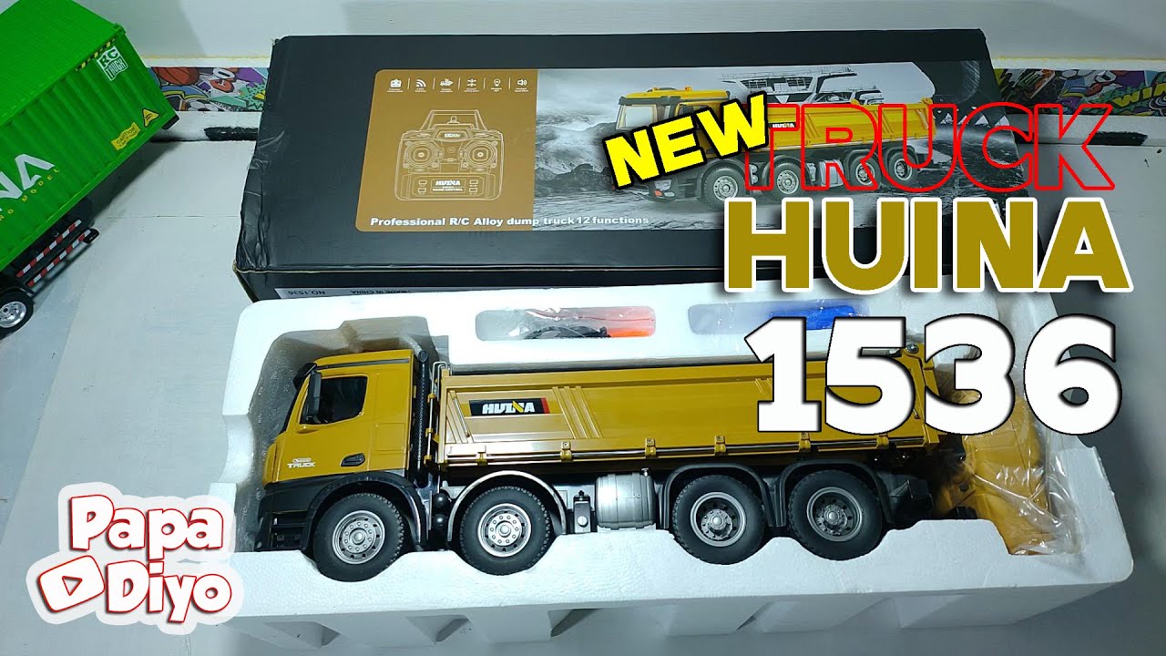 Unboxing Review Truck Huina 1536 ⁉️Review  Mainan RC Truck Huina