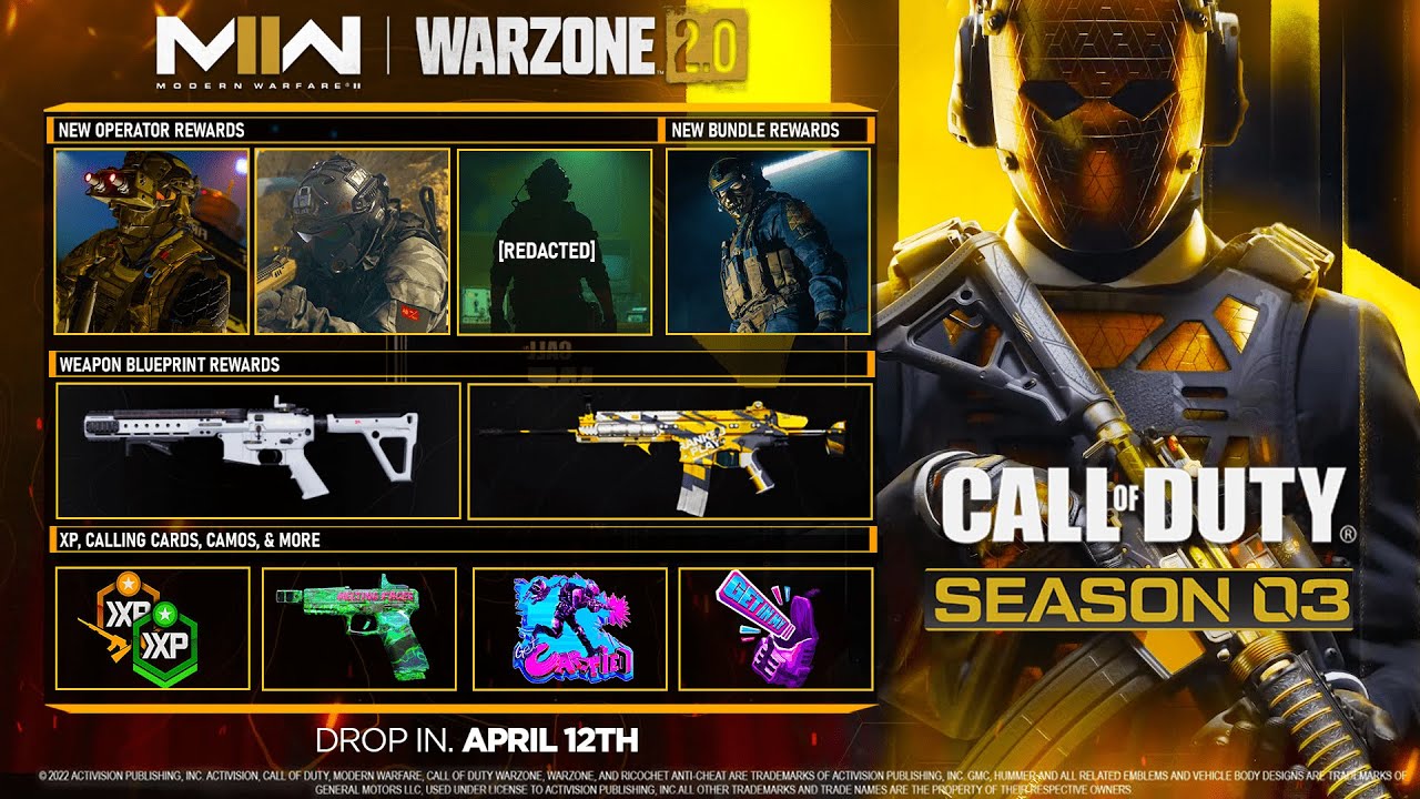30+ FREE MW2 SEASON 3 REWARDS TO CLAIM! (OPERATORS, BLUEPRINTS, CAMOS, & MORE!) - Modern Warfare 2