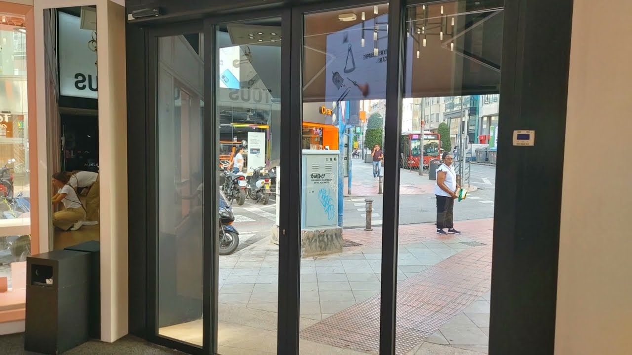 💎Puerta CORREDERA Autom&aacute;tica CRISTAL alta SEGURIDAD #aprimatic  ⏩ AHORRO ENERGETICO ♻