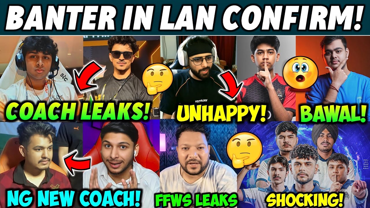 APEX Coach Leak 🥶, Fozyajay Unhappy💔, Ronith New NG Coach, FFMIC Lan Banter Confirm! 🥵, FFWS Leaks 🤐