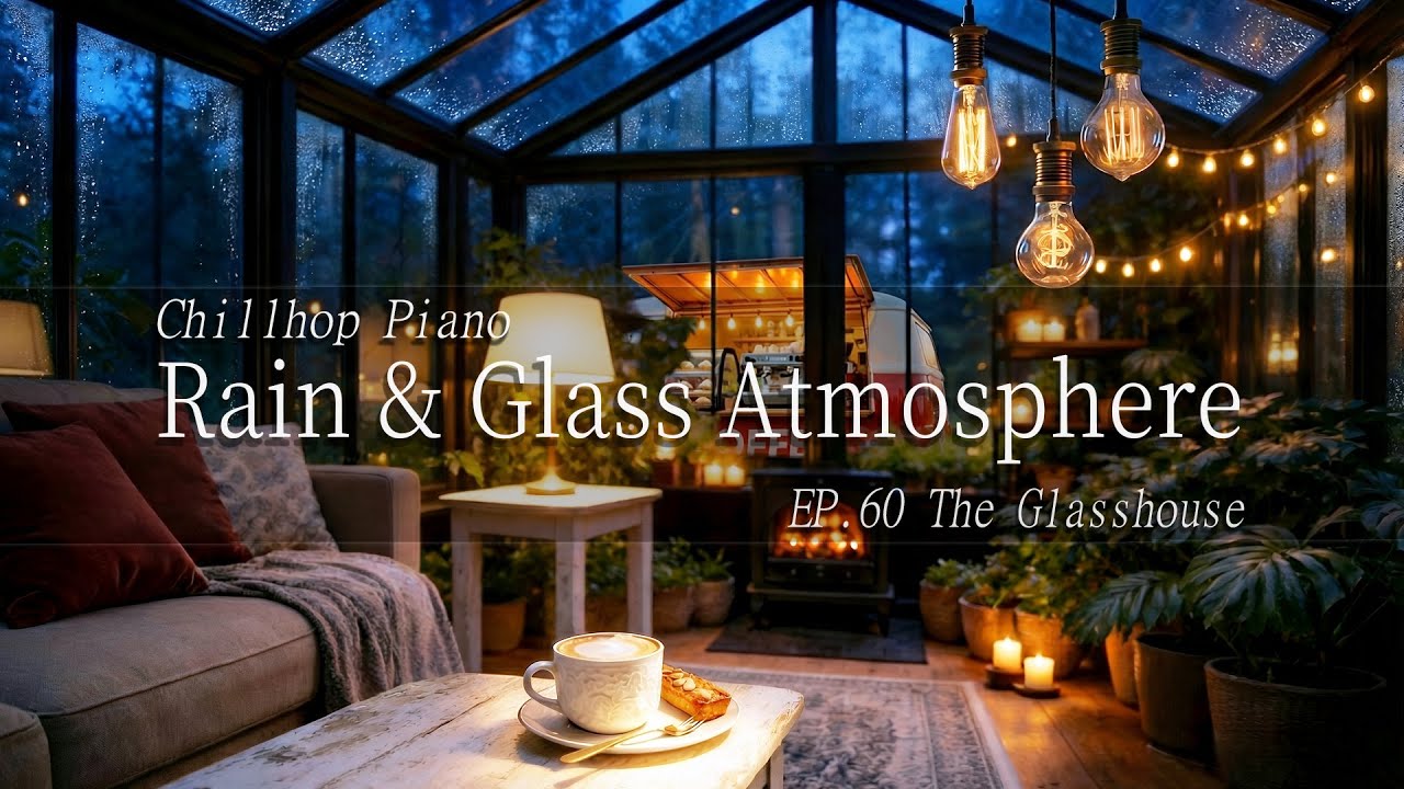 🌧️☕ Chillhop Piano . Deep Relaxation & Sleep I The Glasshouse – EP.60