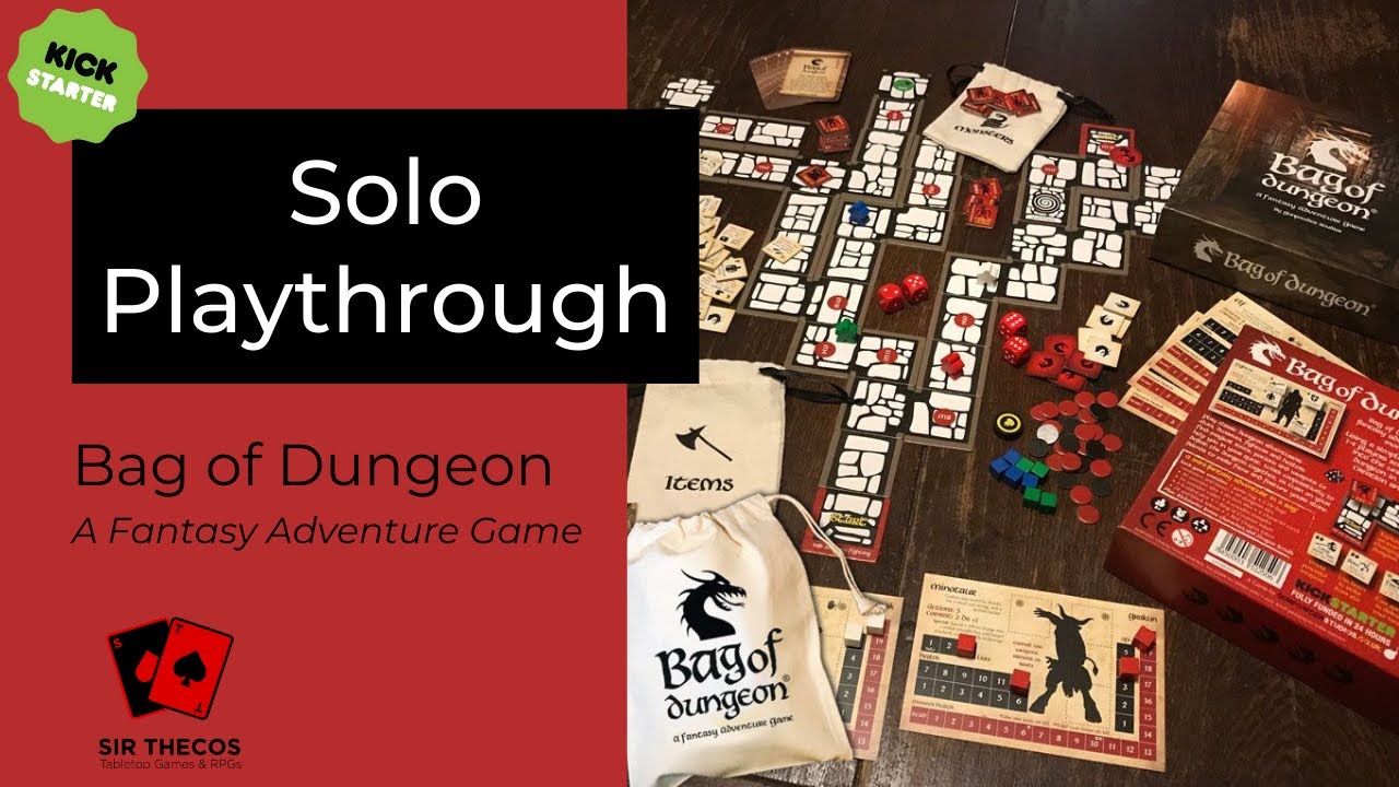 Solo Playthrough | Bag of Dungeon: A Fantasy Adventure Game