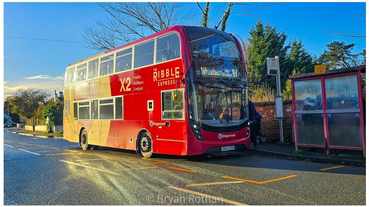 *Exclusive* Stagecoach Ribble Express ADL E400MMC Scania N250UD working service 1H to Rosset Green