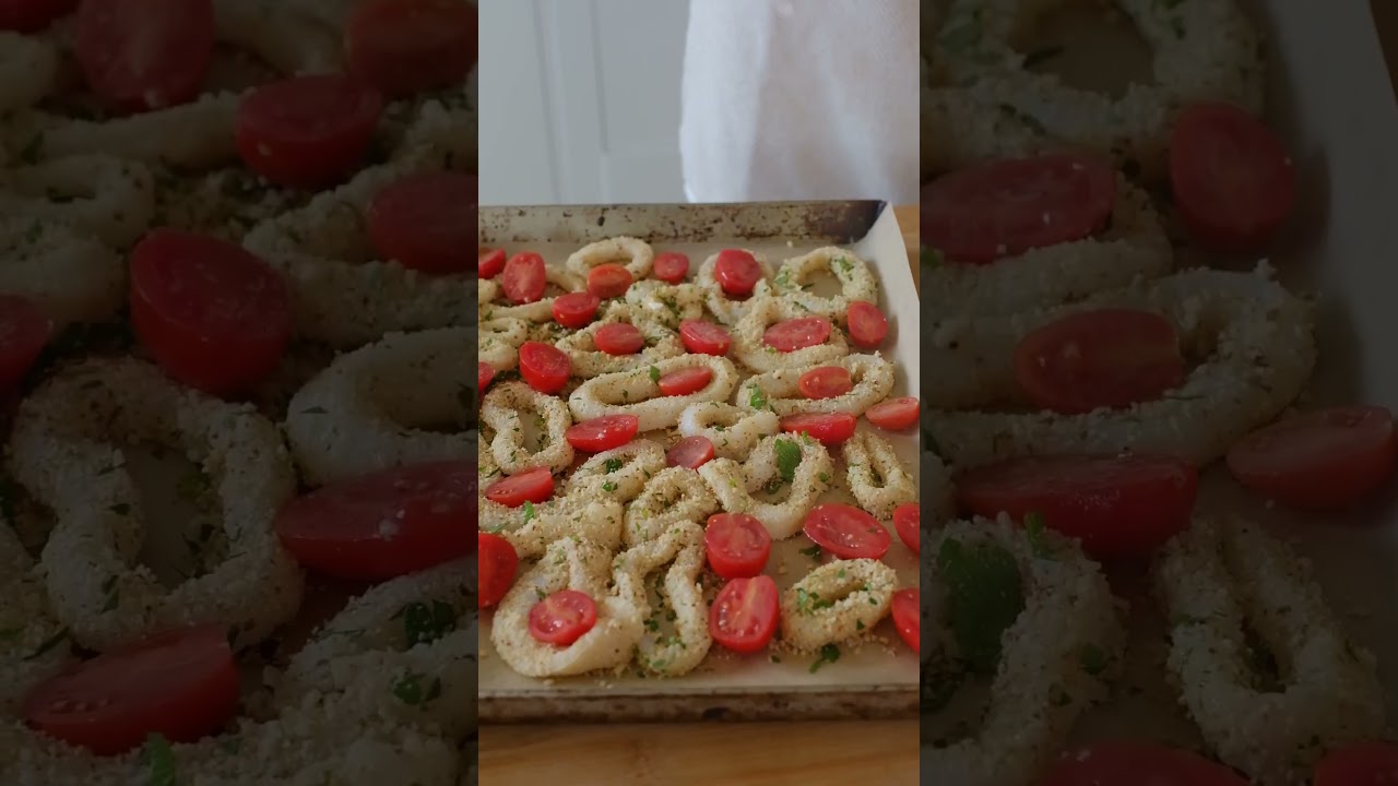 Anelli di calamaro, morbidissimi al forno| Cotto al Dente  #food #ricette #recipe #calamari