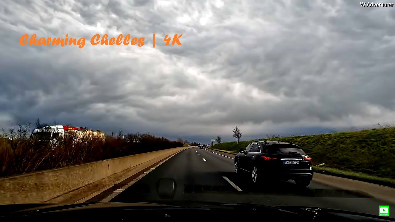 Driving toward Chelles | Paris | France | 4K