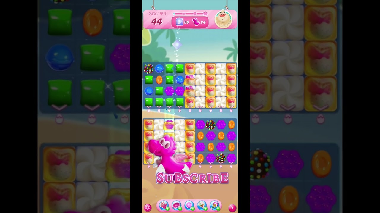 Candy crush saga Level-736 To 740 |  4k