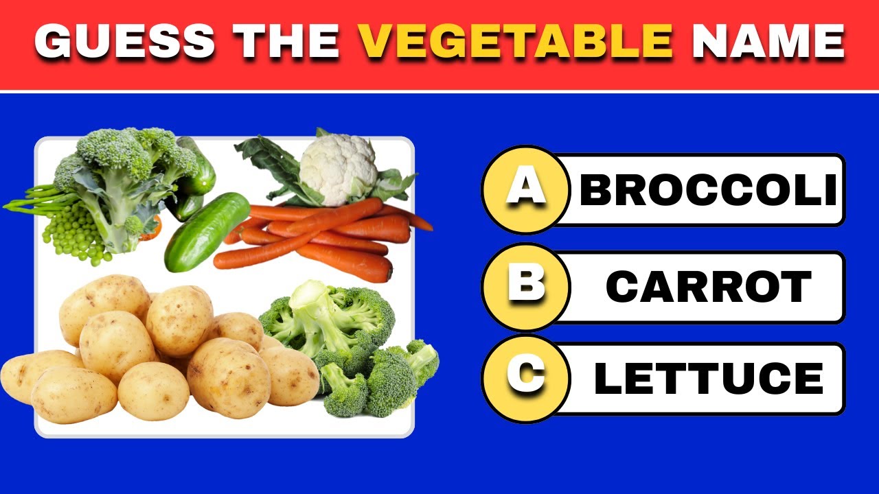 Guess Vegetable Edition 🥦🥔🫛| Vegetables Name in English |Vegetable Quiz | Quiz Global