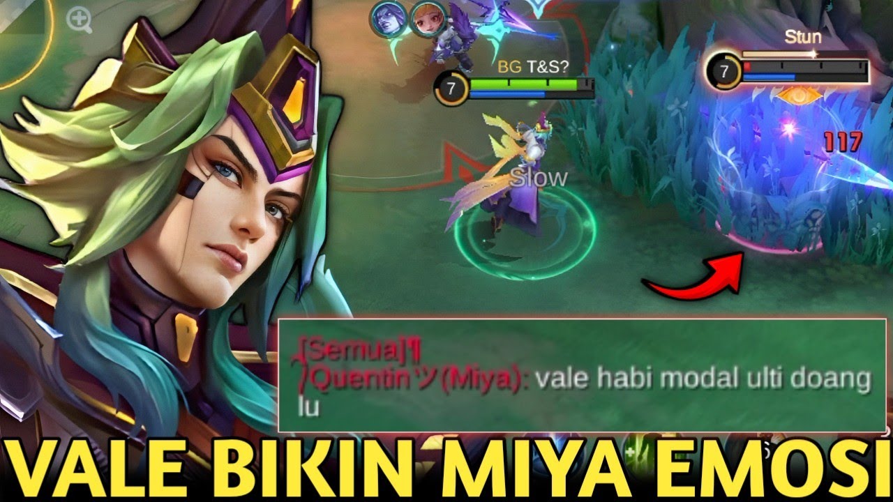 VALE MODE SEMAK! BIKIN MIYA EMOSI BERAT GARA² MATI TERUS SAMPE DIKATAIN BABI YANG MODAL ULTI! MLBB