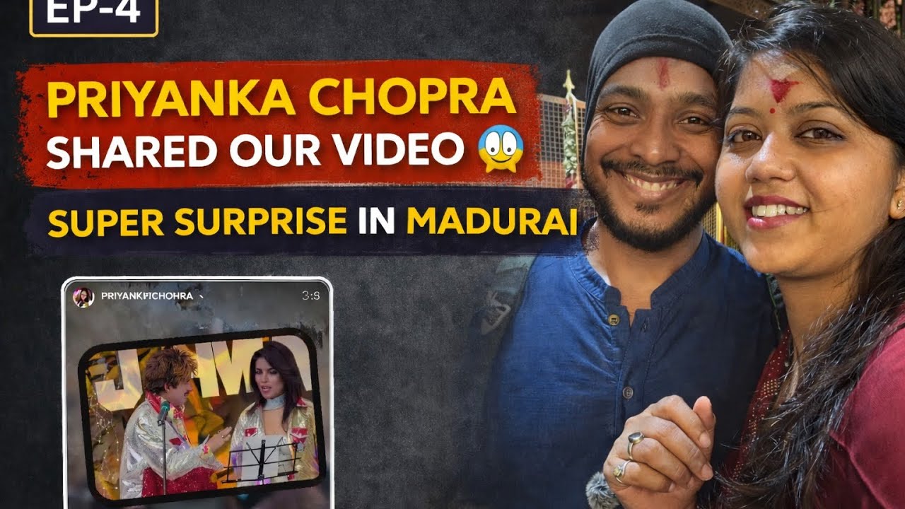 Priyanka Chopra Shared Our Video 😱|Meenakshi Temple,Food,Shopping in Madurai|South India Travel Ep-4