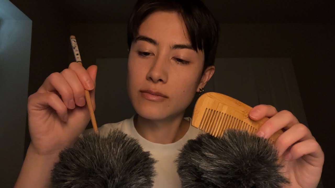 Deep Combing and Picking on the Fuzzy Mics! ASMR (No talking)