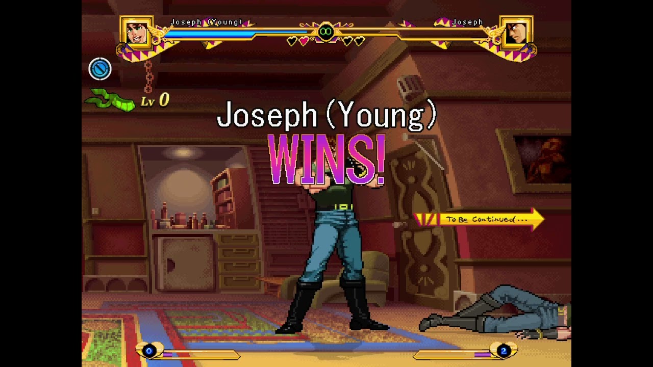 M.U.G.E.N JJBA Requiem: Young Joseph (My Roster) VS Young Joseph (JJBA M.U.G.E.N)