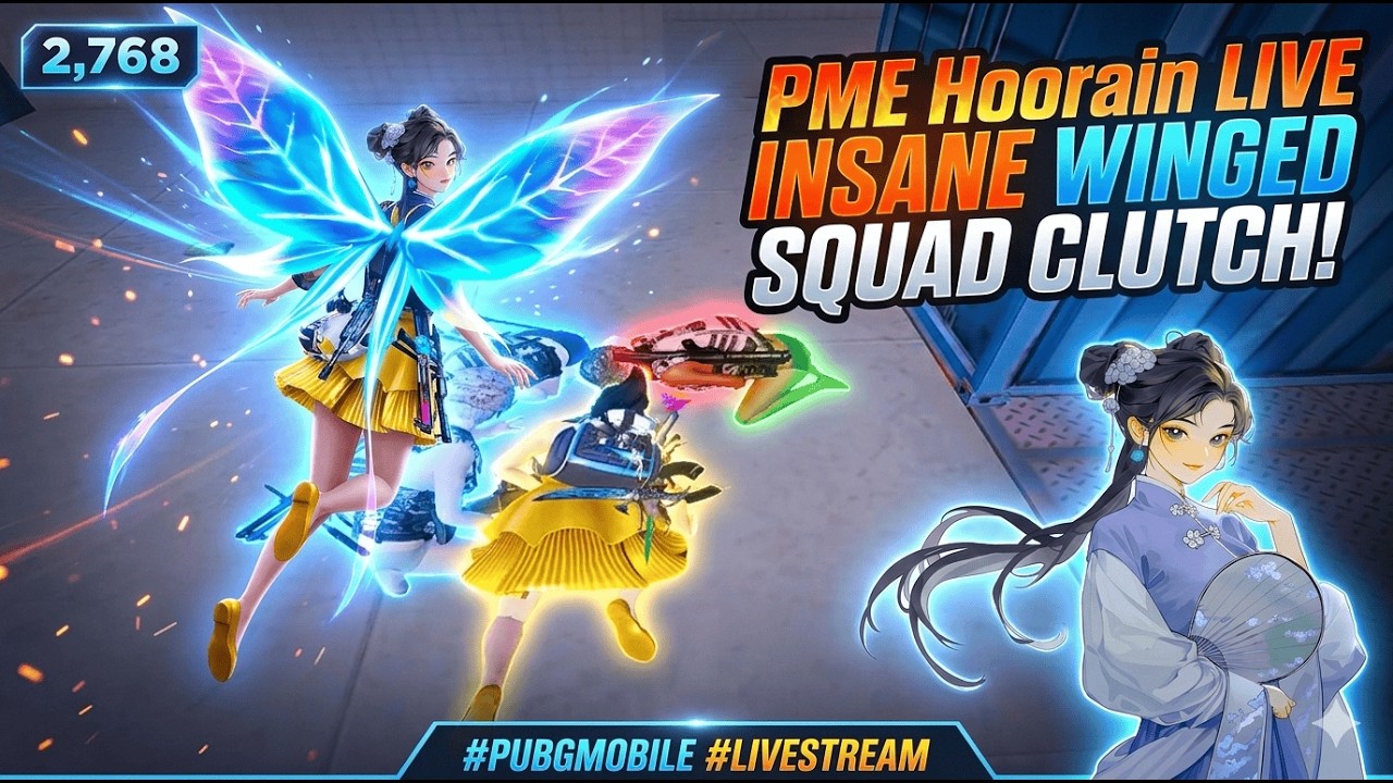 🔥 PUBG Mobile Live | Pro Player Rush Gameplay | PME Hoorain Live
